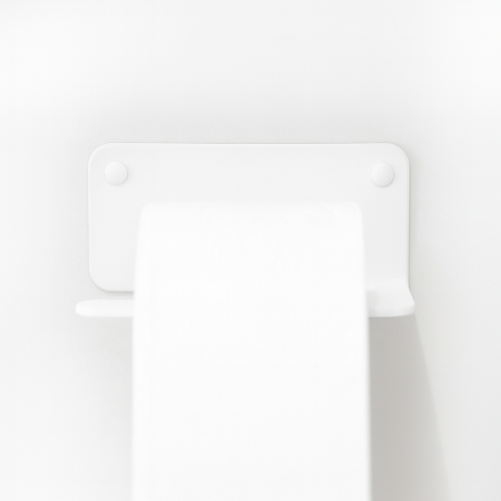 Minimalist Wall-Mounted Toilet Paper Holder