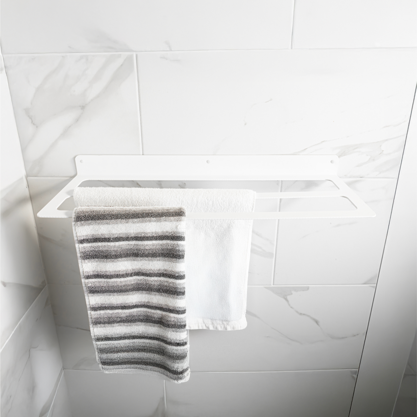 Wall-Mounted Modern Bath Towel Holder—Double Bar