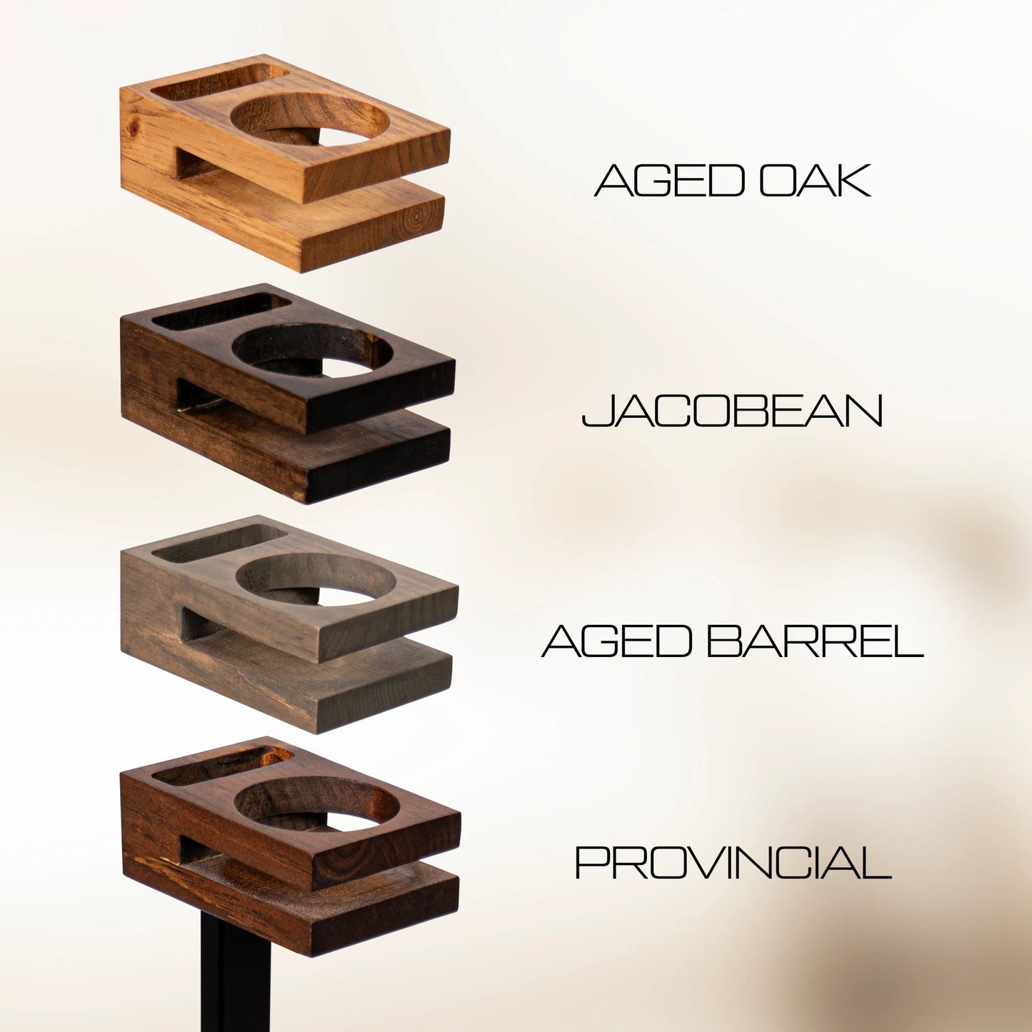 Modern Natural Wood Cup Holder / Phone Holder