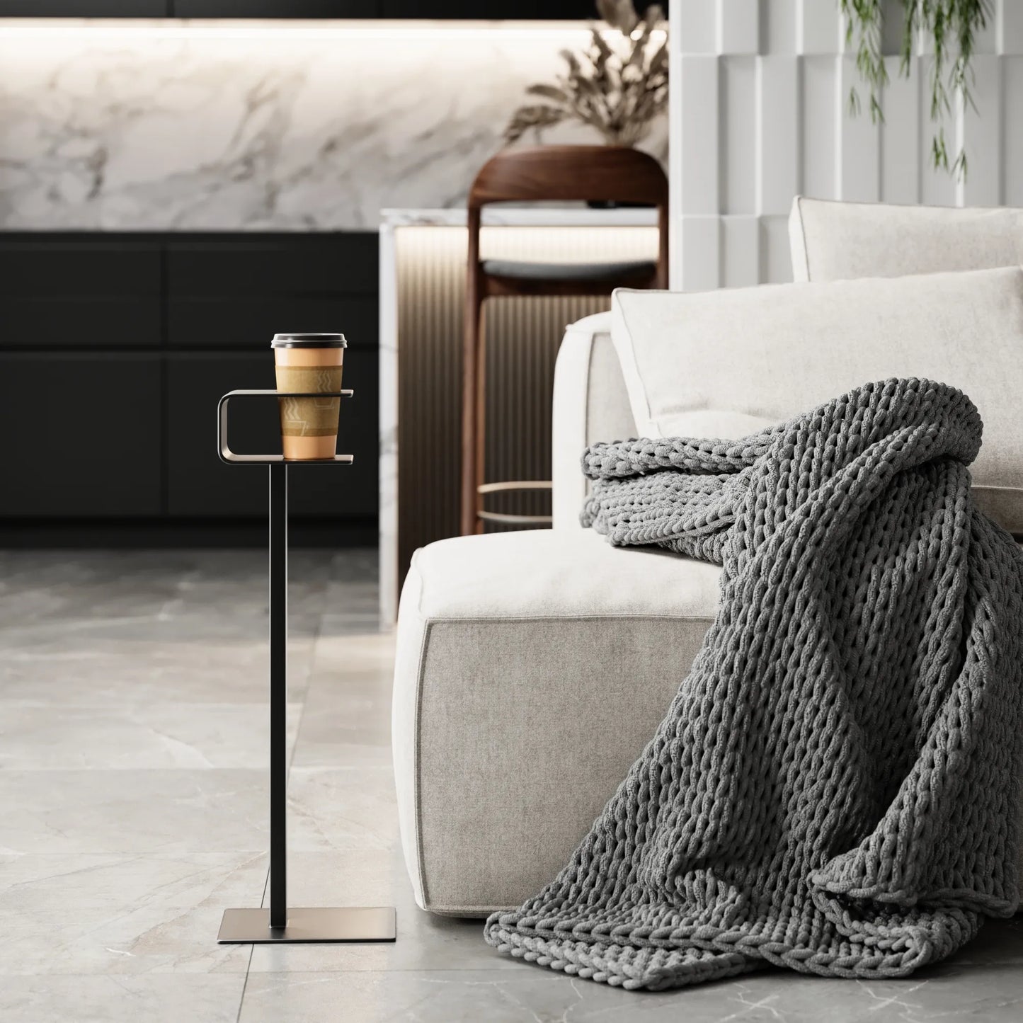 Side Table/ Drink Table / Solid Metal