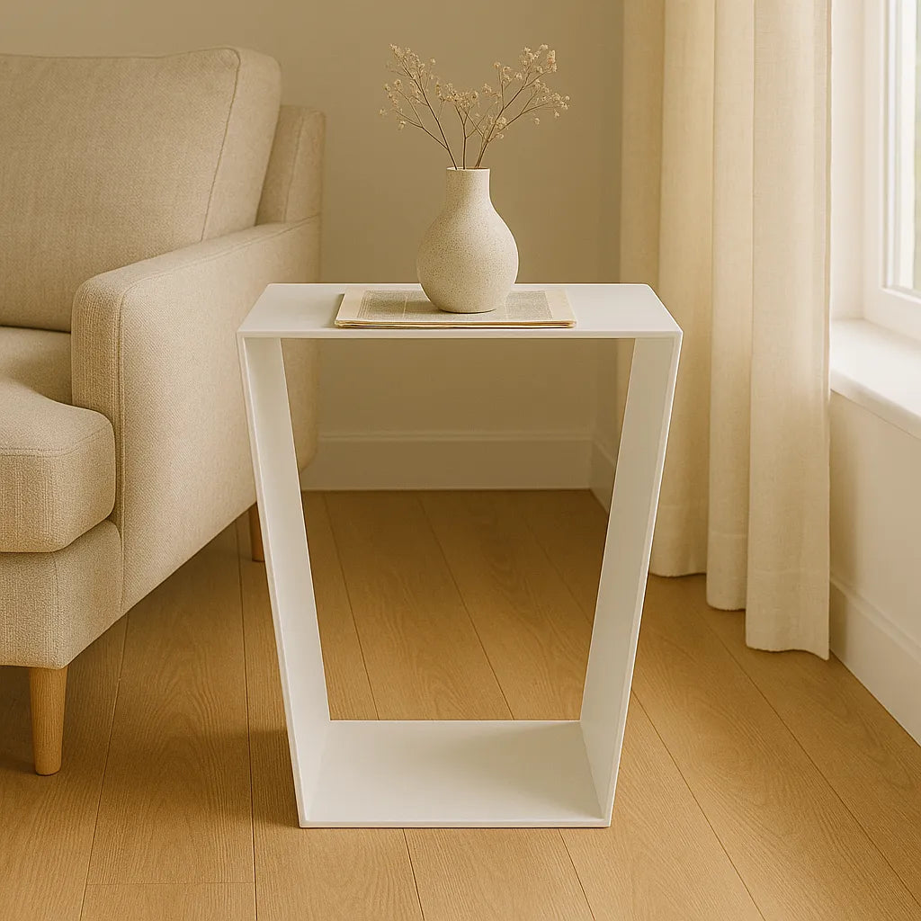 Side Table V-Shape / Solid Metal / Modern Design