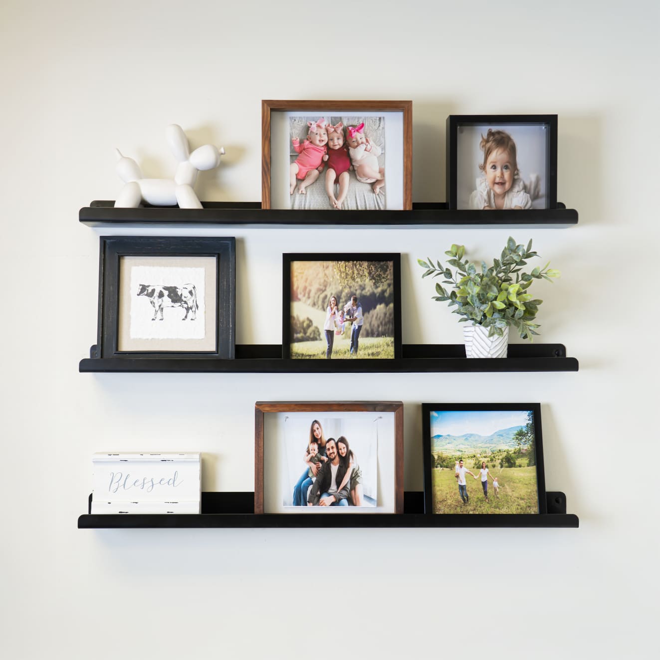 Metal Picture Ledge Floating Shelf