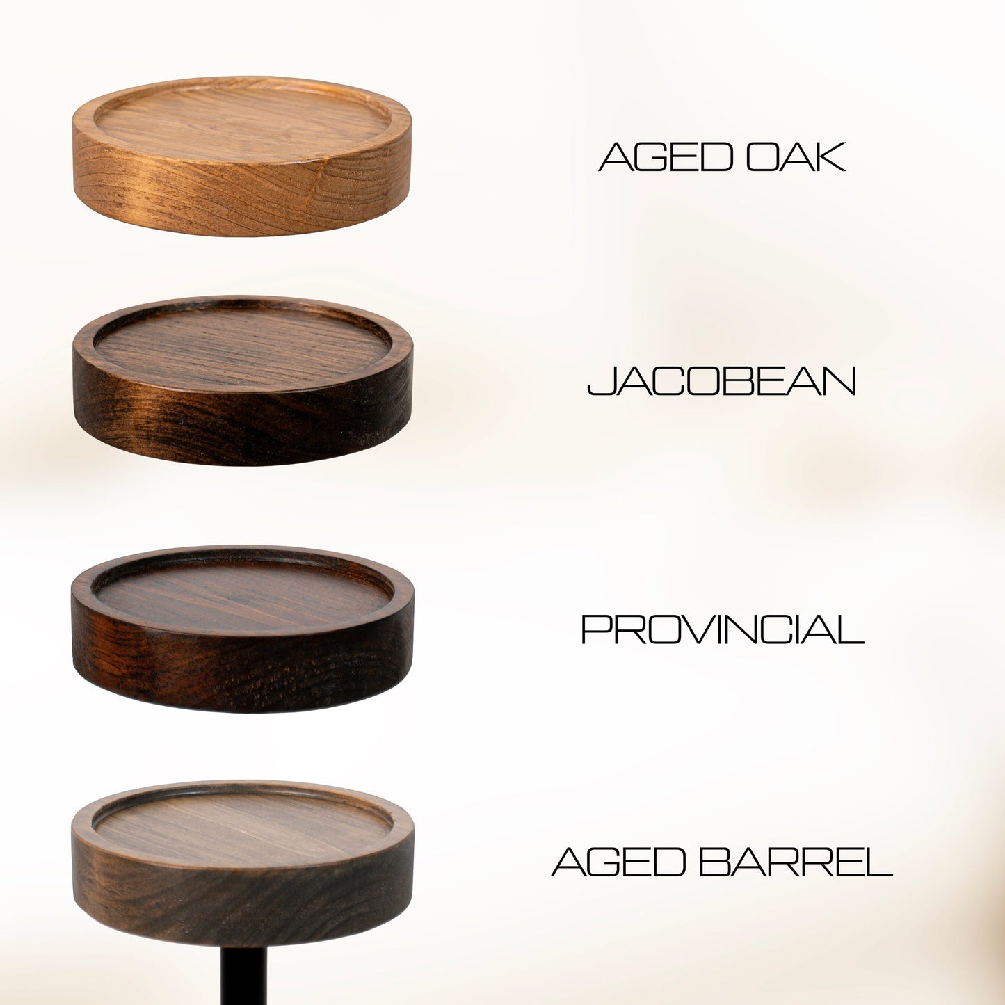 Modern Side Table – Solid Wood Top + Steel Base