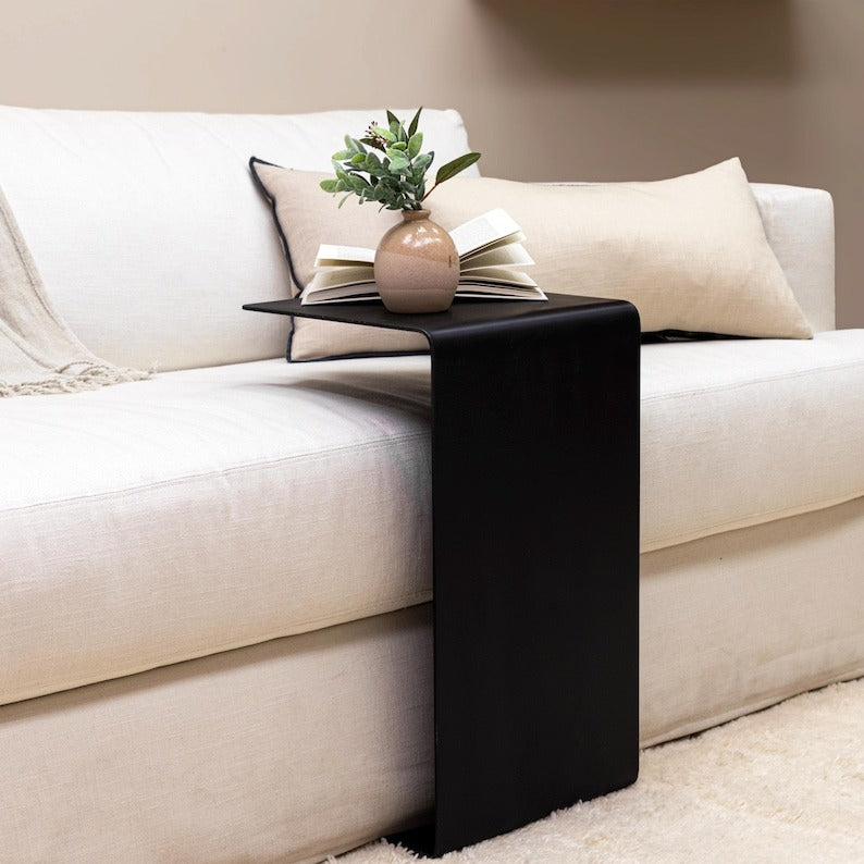 Modern Minimalist Metal C Shape Side Table