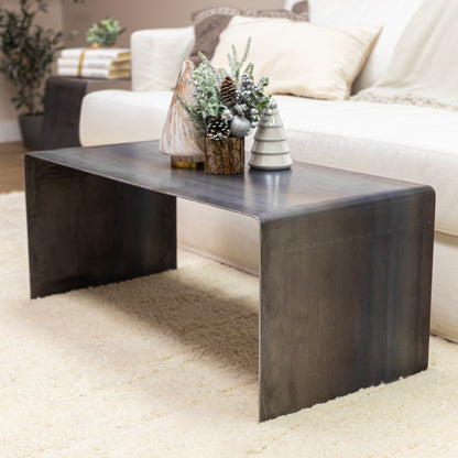 Modern Black Metal Coffee Table – Sleek & Minimalist Design