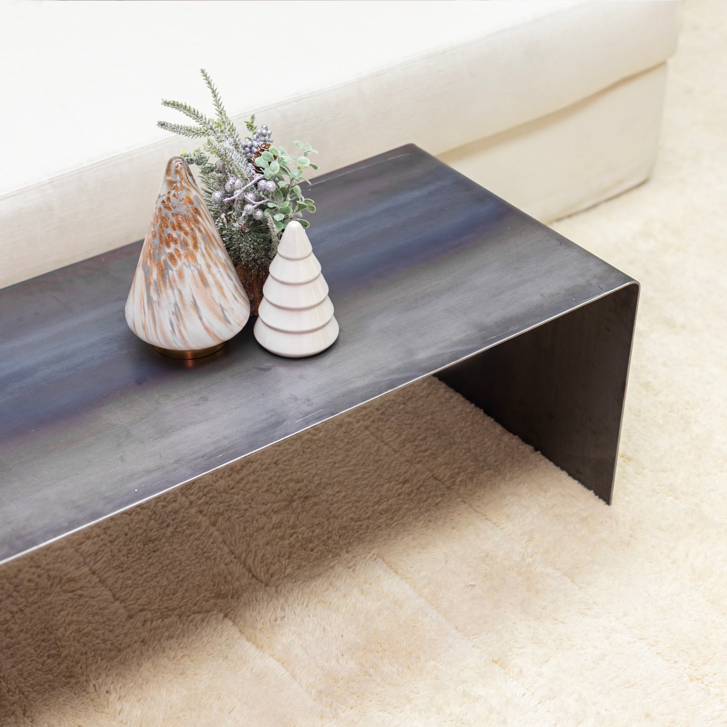 Modern Black Metal Coffee Table – Sleek & Minimalist Design