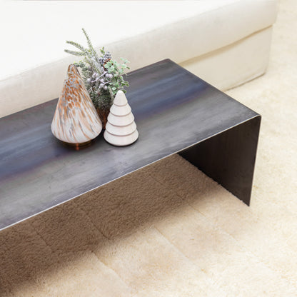Modern Black Metal Coffee Table – Sleek & Minimalist Design