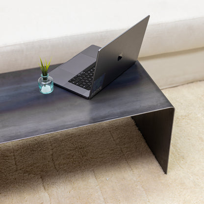 Modern Black Metal Coffee Table – Sleek & Minimalist Design