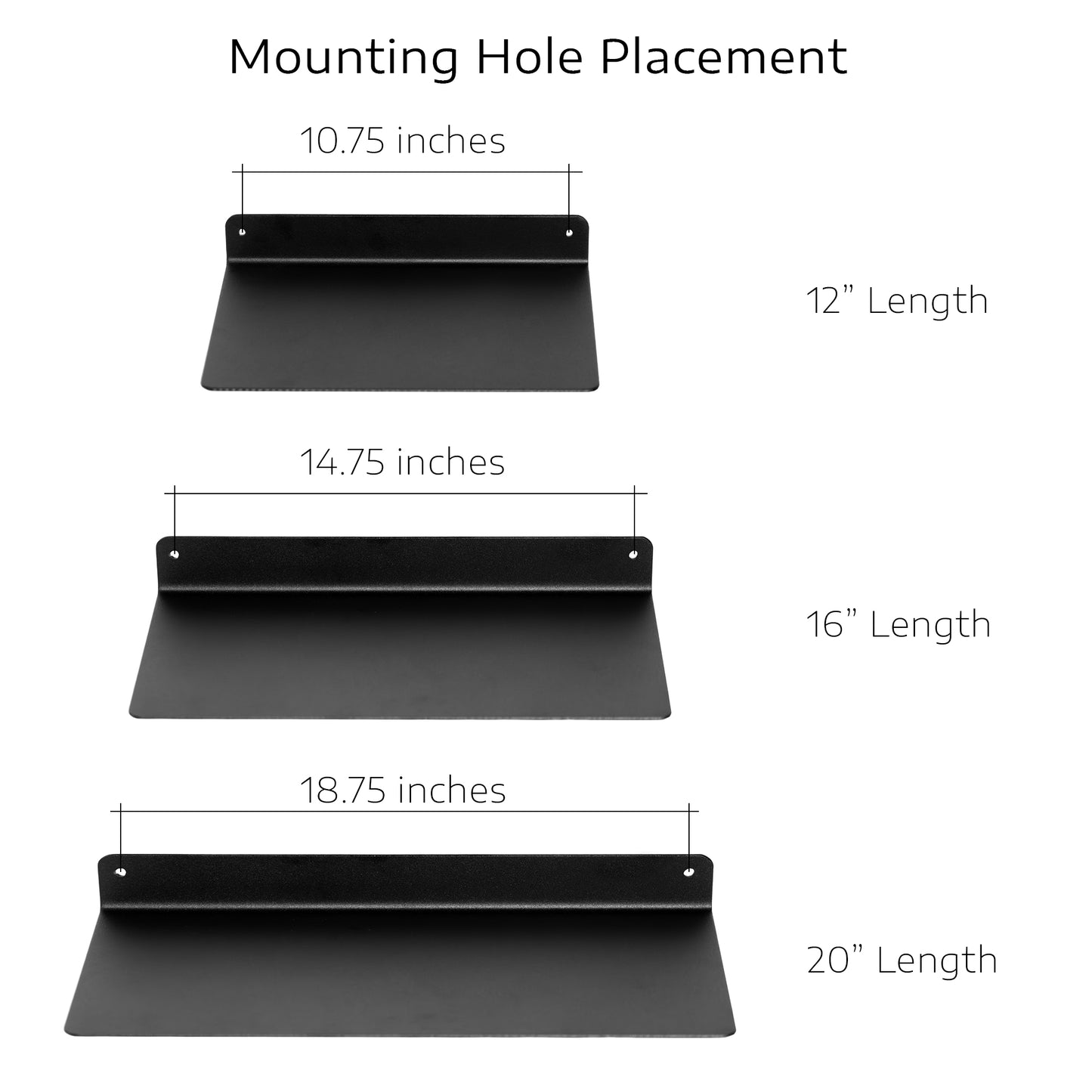 Modern Metal Floating Shelf - Minimalist Wall Storage & Display (Clearance)