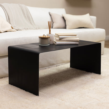 Modern Black Metal Coffee Table – Sleek & Minimalist Design