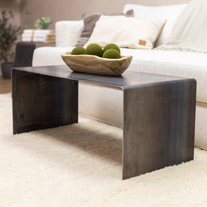 Modern Black Metal Coffee Table – Sleek & Minimalist Design