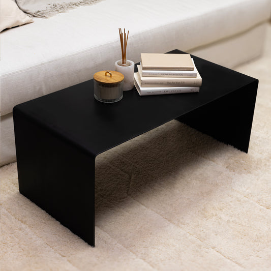 Modern Black Metal Coffee Table – Sleek & Minimalist Design