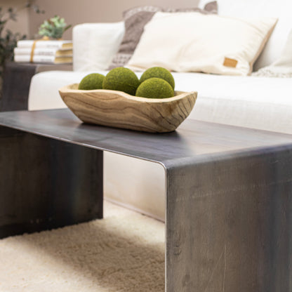 Modern Black Metal Coffee Table – Sleek & Minimalist Design
