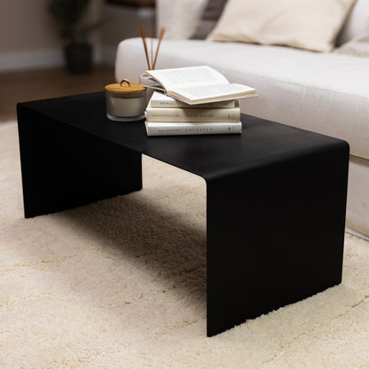 Modern Black Metal Coffee Table – Sleek & Minimalist Design