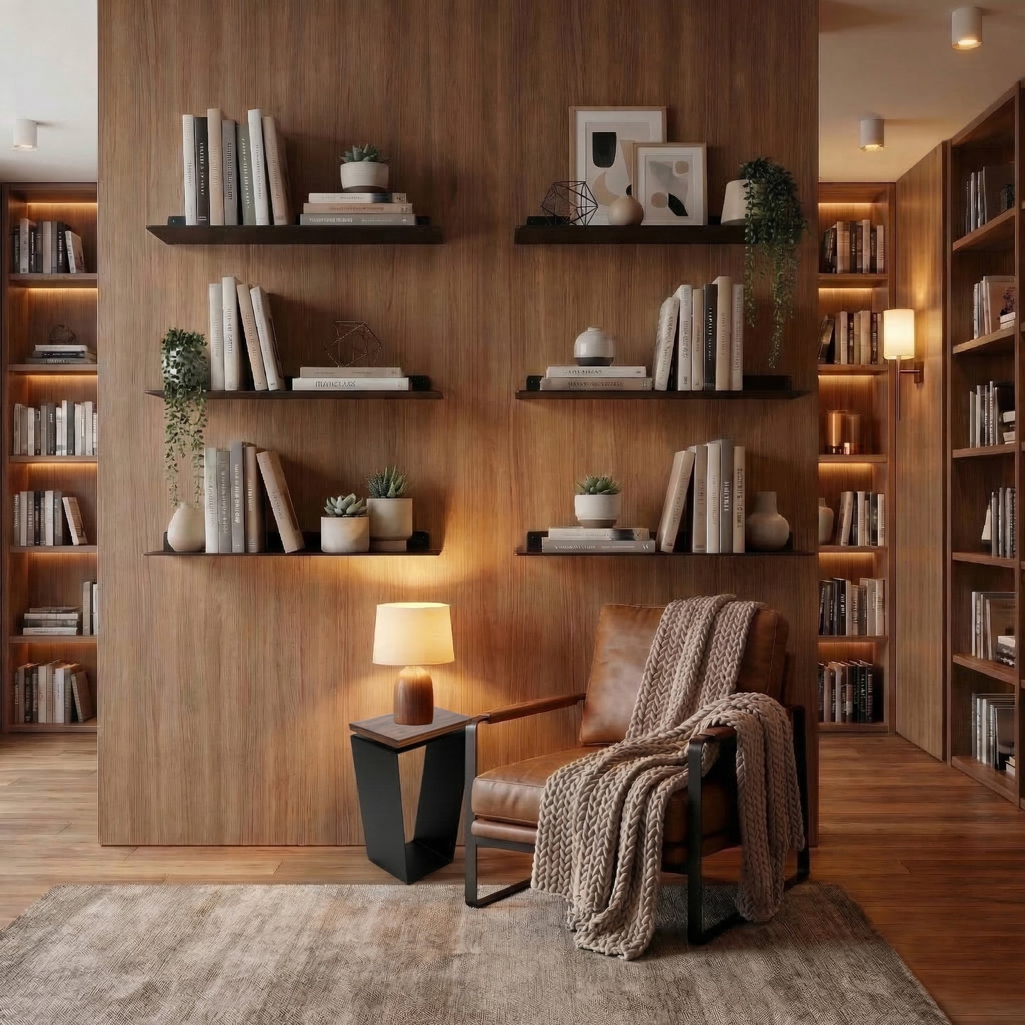 Modern Metal Floating Shelf - Minimalist Wall Storage & Display