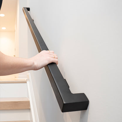 Metal Hand Rail with Wall Return (L Shape)