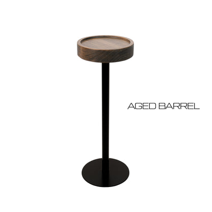 Modern Side Table – Solid Wood Top + Steel Base