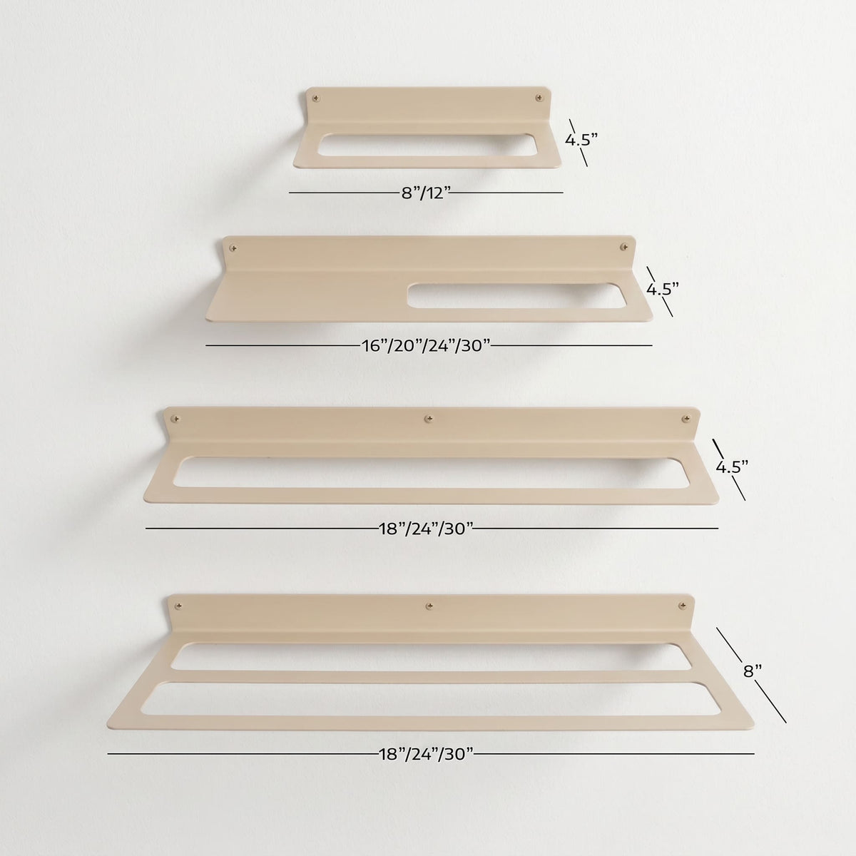 Wall-Mounted Modern Bath Towel Holder—Double Bar