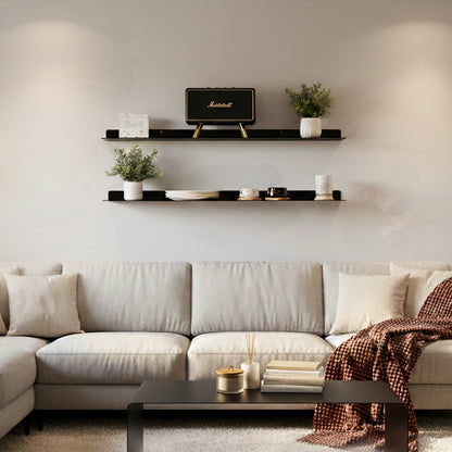 Modern Metal Floating Shelf - Minimalist Wall Storage & Display