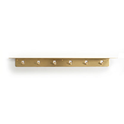 Steel Floating Shelf with Stick Out Hooks