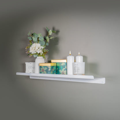 Steel Floating Shelf with Lip