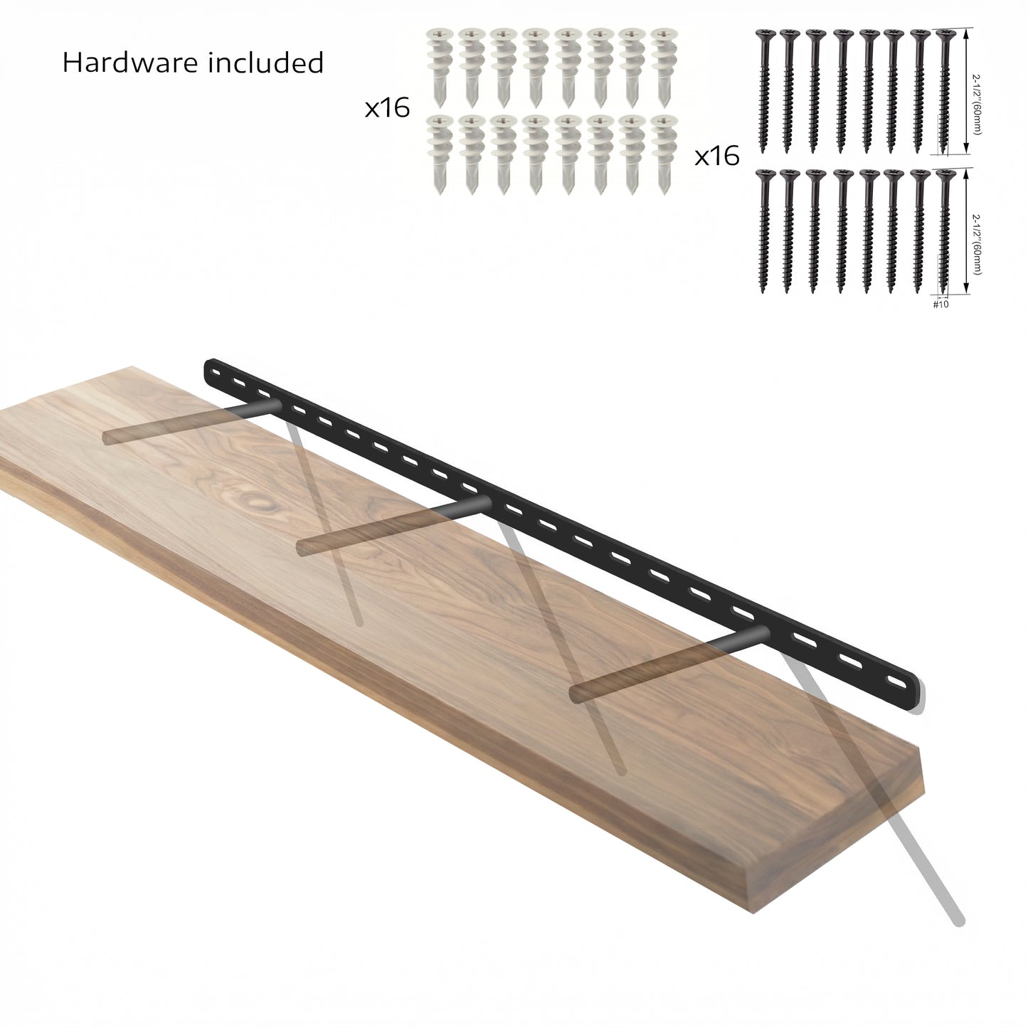 Hidden Floating Shelf Bracket (Heavy-Duty)