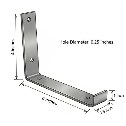 Steel J-Brackets (Heavy-Duty)