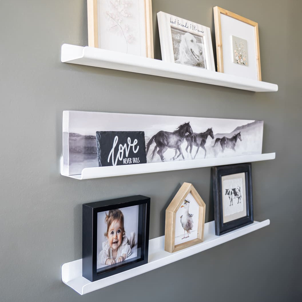 Metal Picture Ledge Floating Shelf