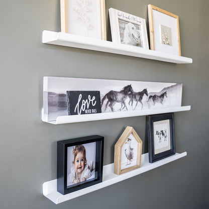 Metal Picture Ledge Floating Shelf