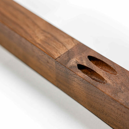 Walnut Wood Handrail with Wall Return (L-Shape)