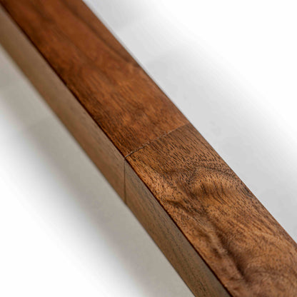 Walnut Wood Handrail with Wall Return (L-Shape)
