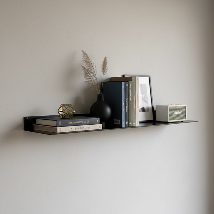 Modern Metal Floating Shelf - Minimalist Wall Storage & Display