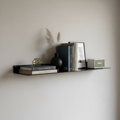 Modern Metal Floating Shelf - Minimalist Wall Storage & Display