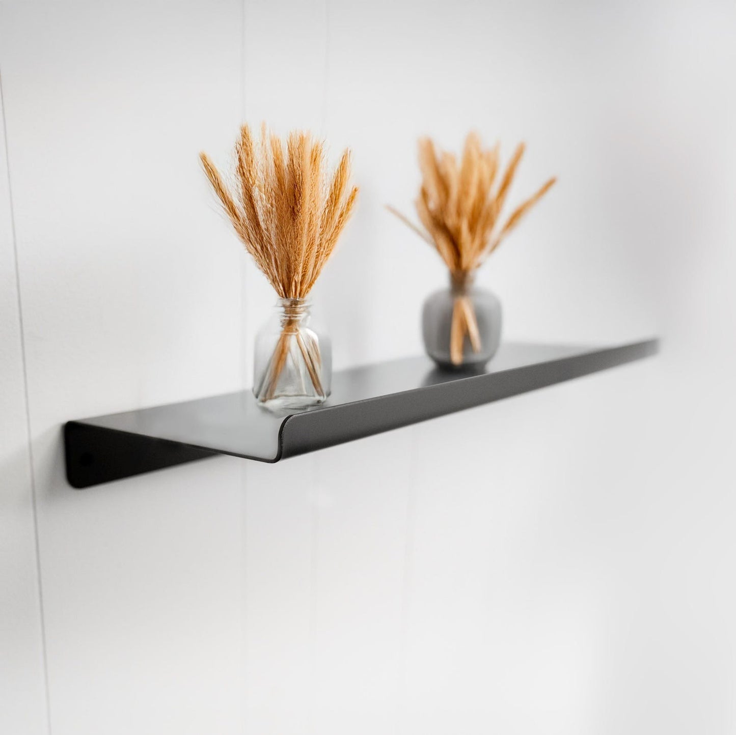 Steel Floating Shelf with Lip