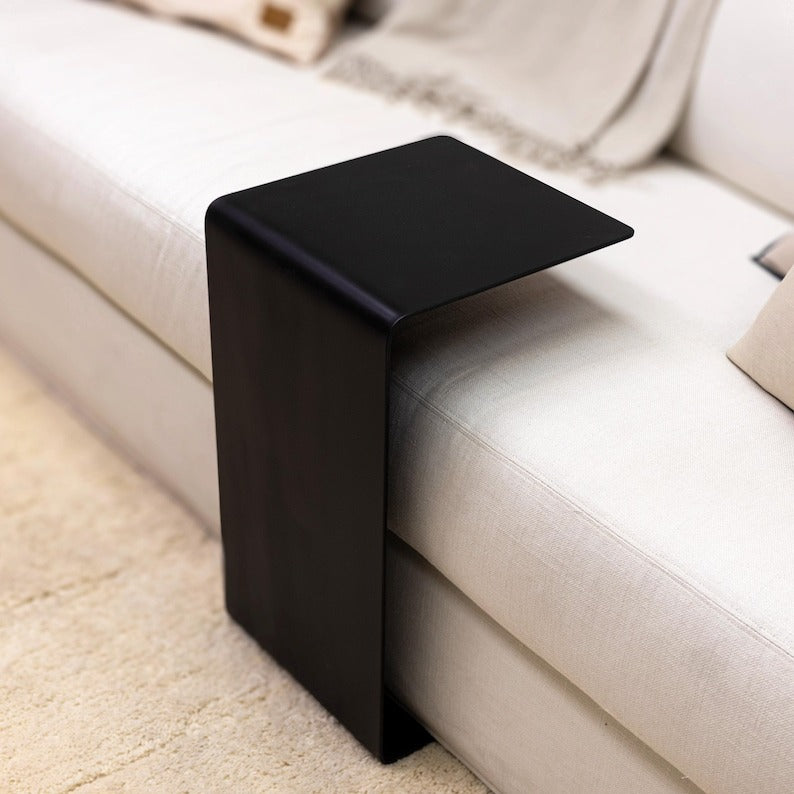 Modern Minimalist Metal C Shape Side Table