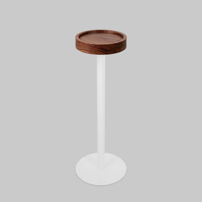 Modern Side Table – Hardwood Top + Steel Base